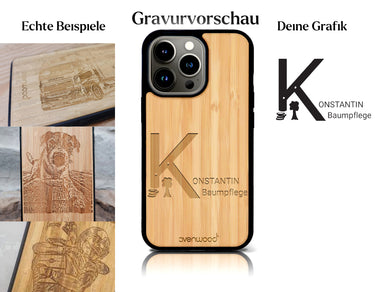 INDIVIDUELL iPhone 13 Pro Bambus-Kunststoff